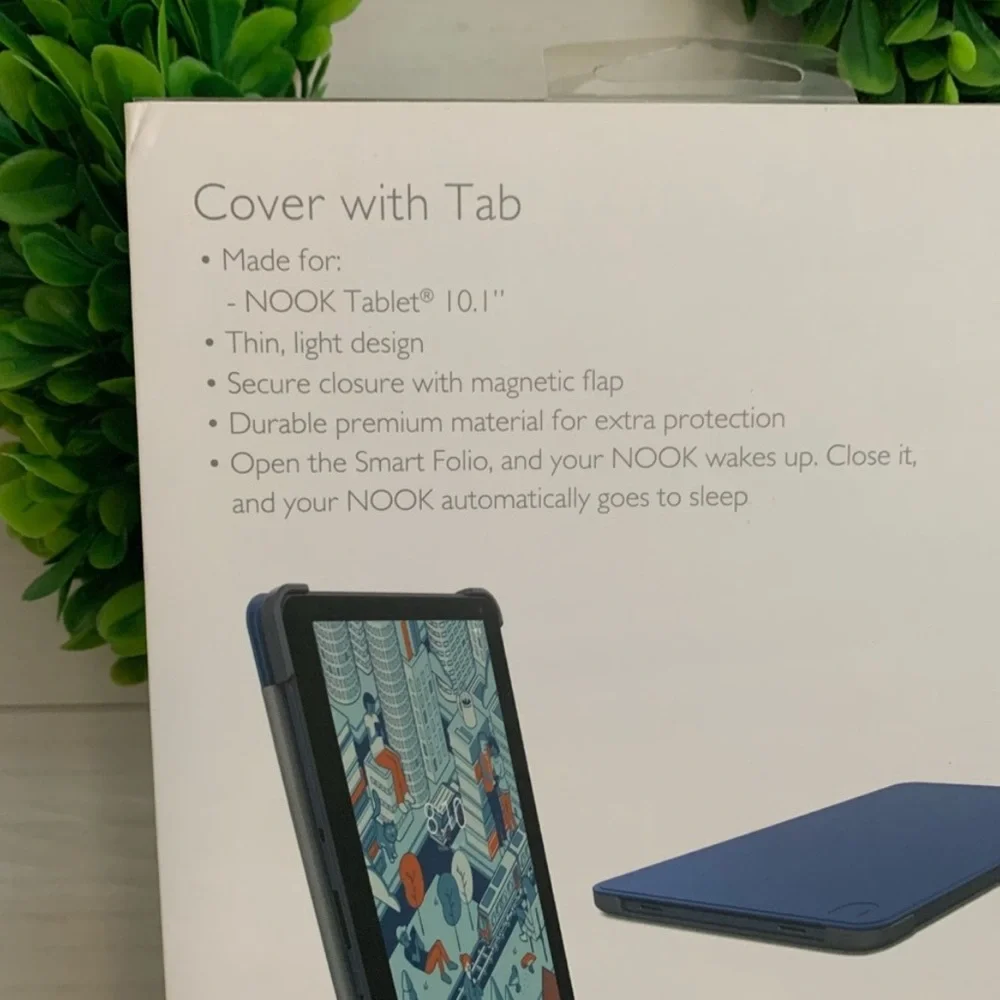 Nook tablet cover 10.1 Nook Cat Bookshelf cover NEW!!
